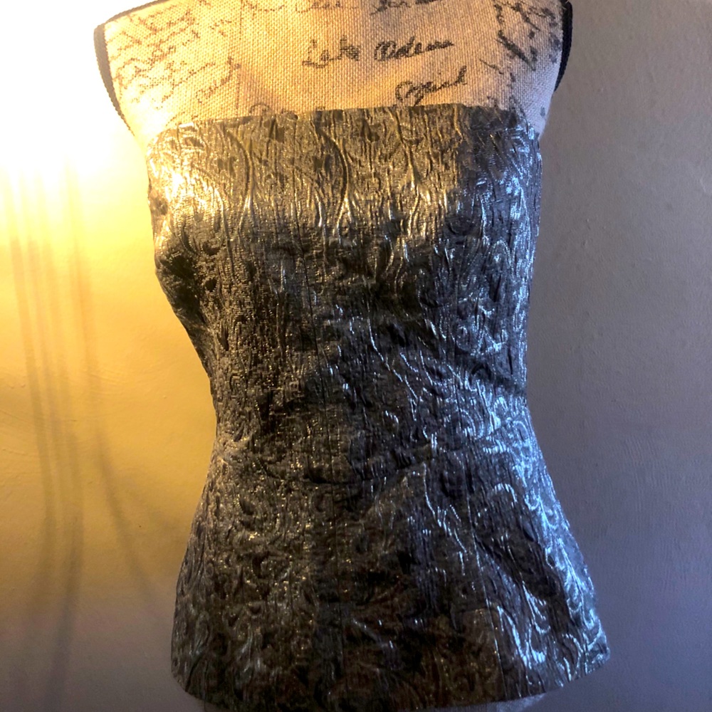 The Limited metallic holiday halter top